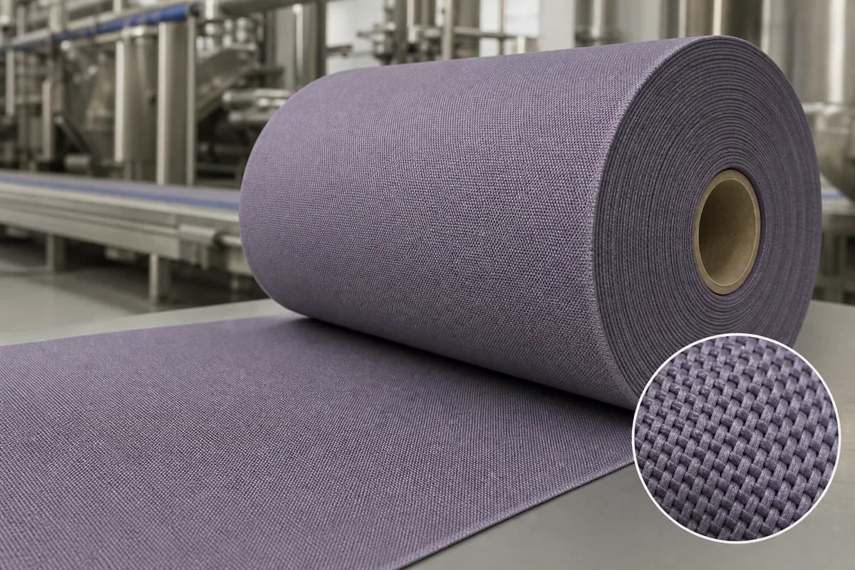 Environmental Filter Fabric overall view — Industrial Filter / Dewatering Fabric Polyester / Polyamide Composite structure