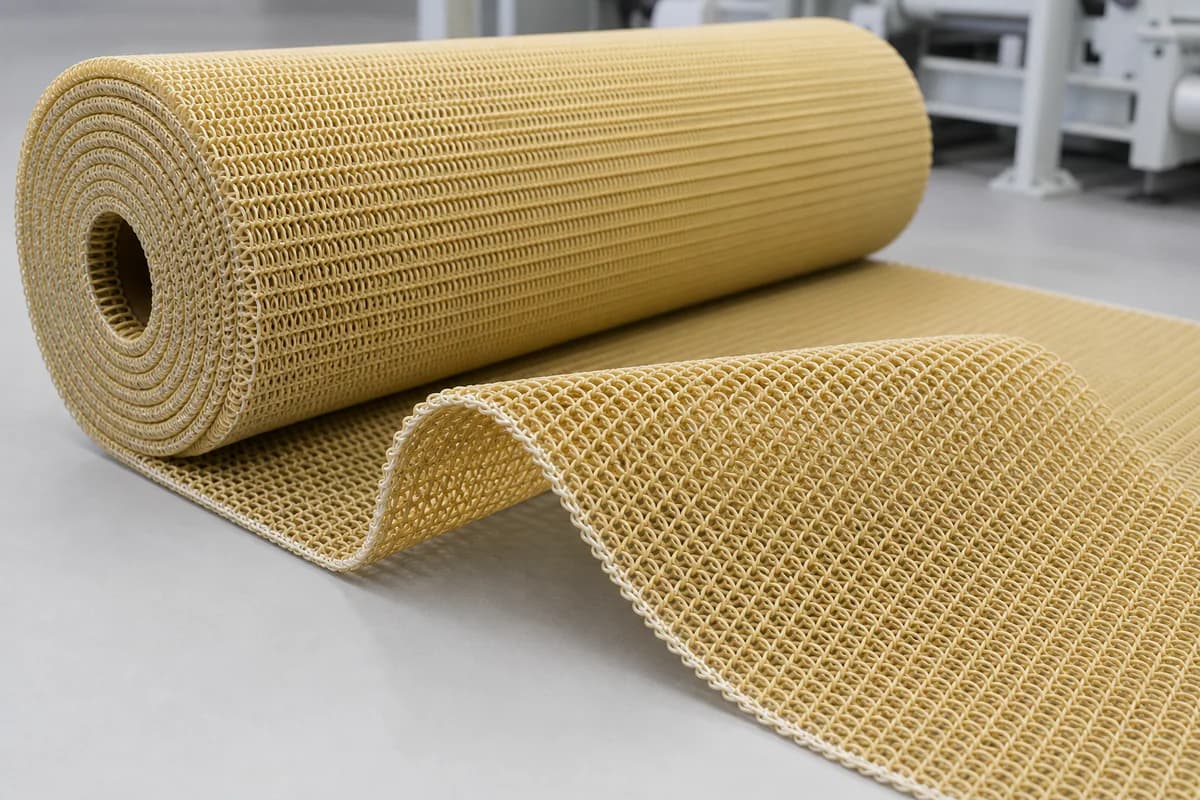 Spiral Dryer Fabric overall view — Spiral Dryer Fabric Polyester Spiral Yarns / Hydrolysis-Resistant PET structure