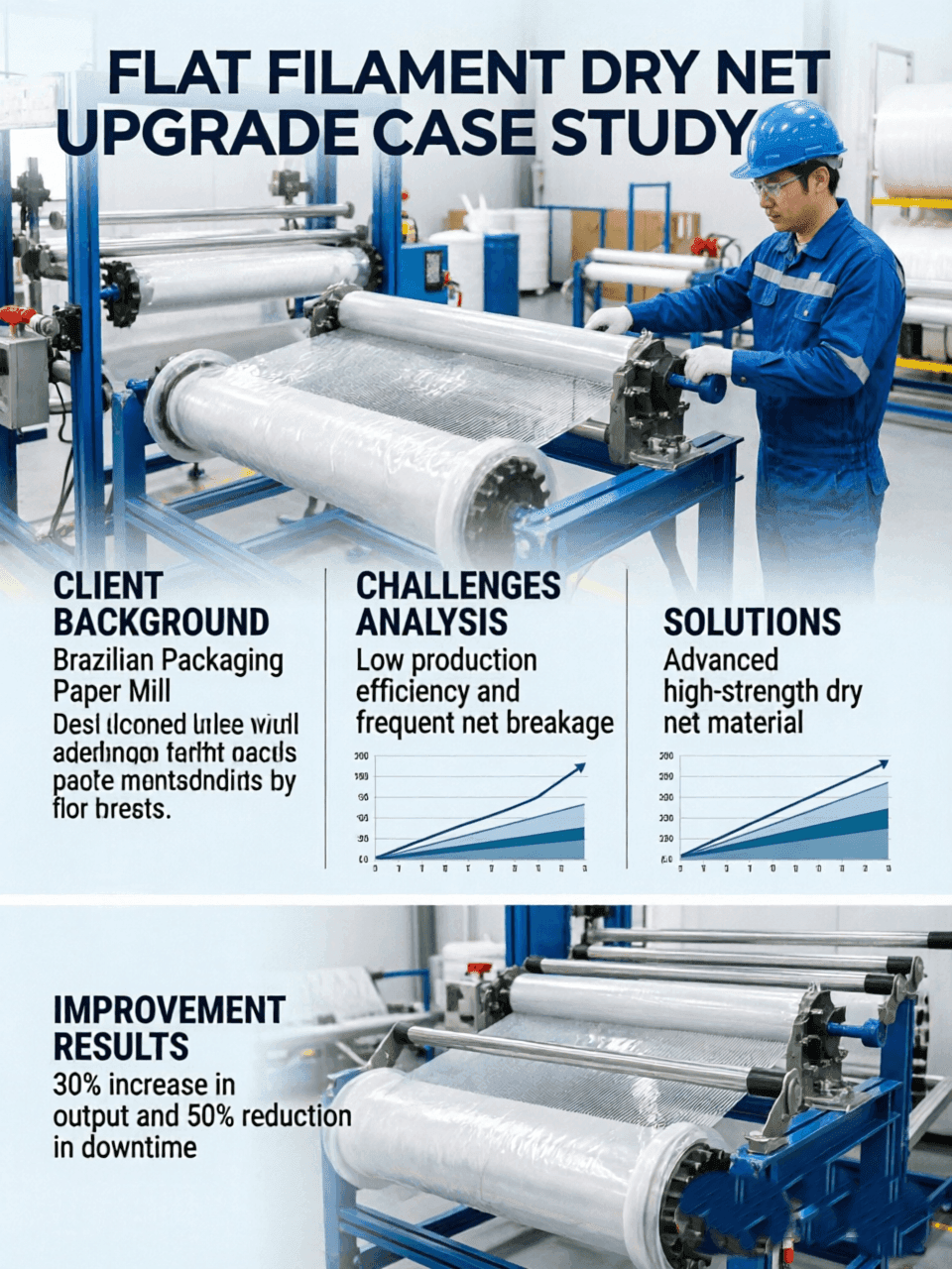 Flat Yarn Dryer Fabric Extended Service Life by 33%