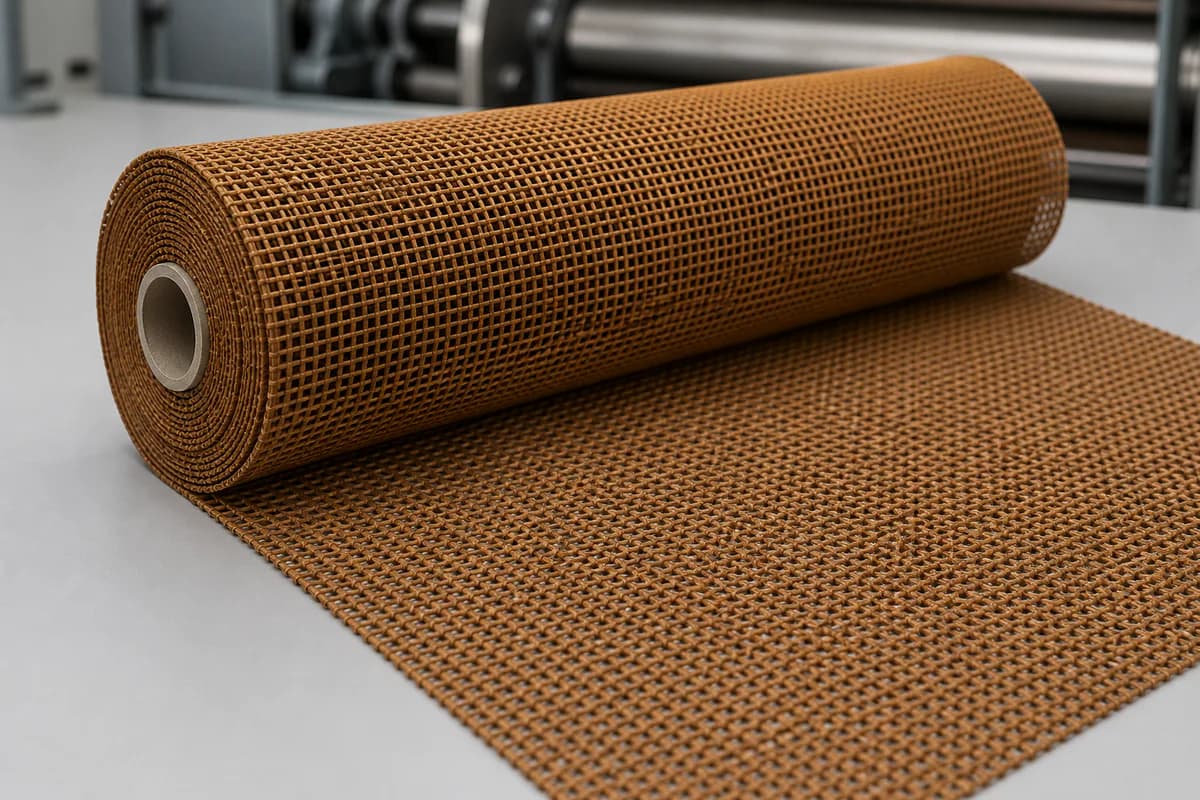 Plain Weave Dryer Fabric overall view — Plain Weave Dryer Fabric (Woven Dryer Screen) Polyester / Hydrolysis-Resistant PET structure